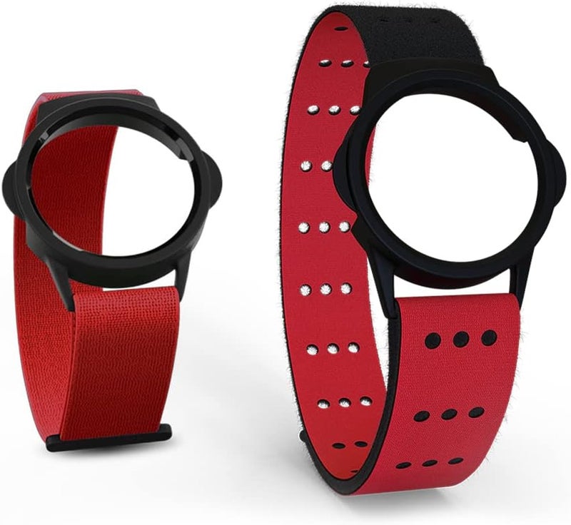 MYZONE MZ-Switch Replacement Arm & Wrist Straps - Red - Vibrant, Adjustable & Comfortable Replacement Fitness Band for the MZ-Switch - Image 1